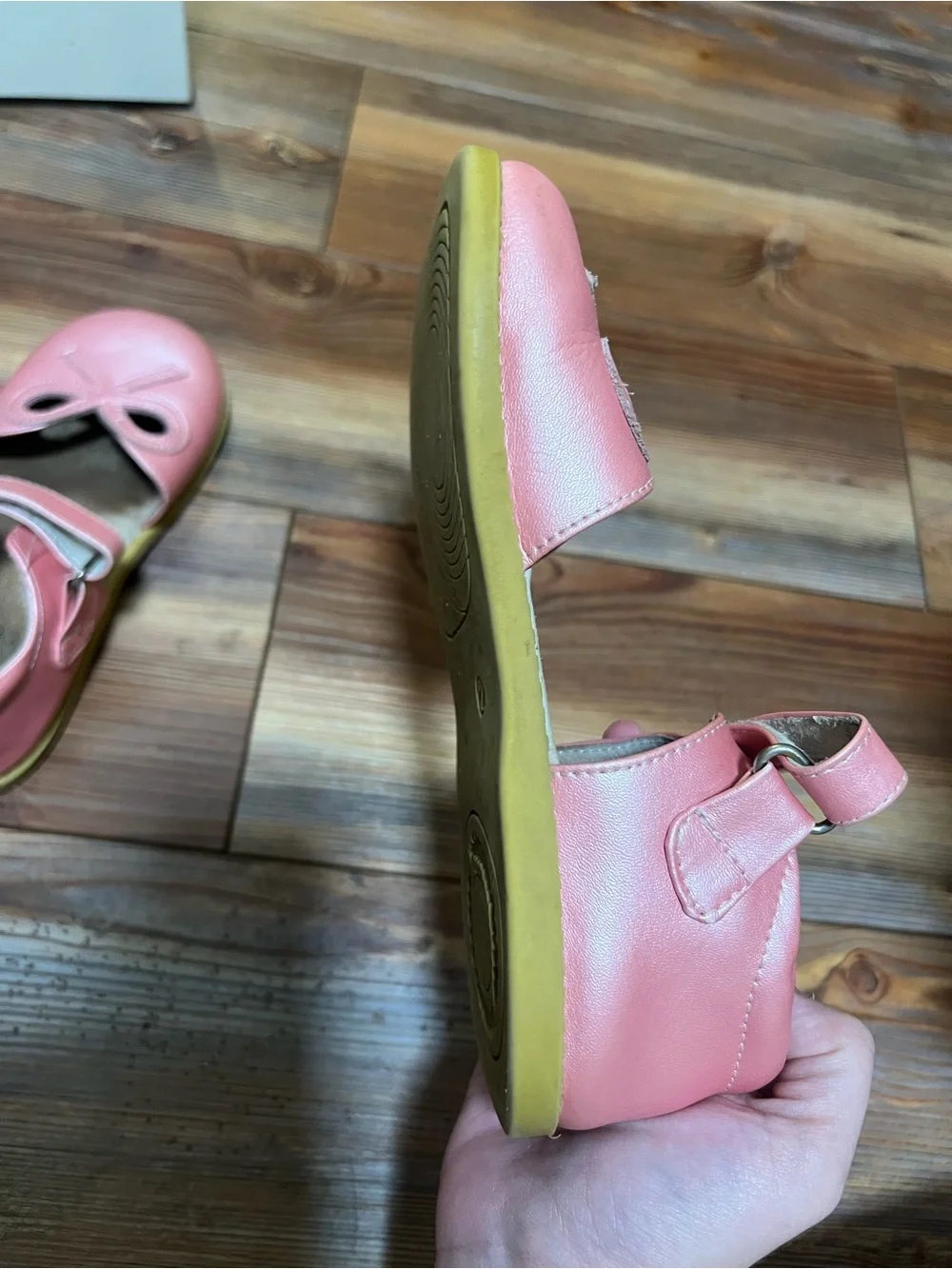 Livie & Luca Pink Mary Jane Bow-Accent Shoes